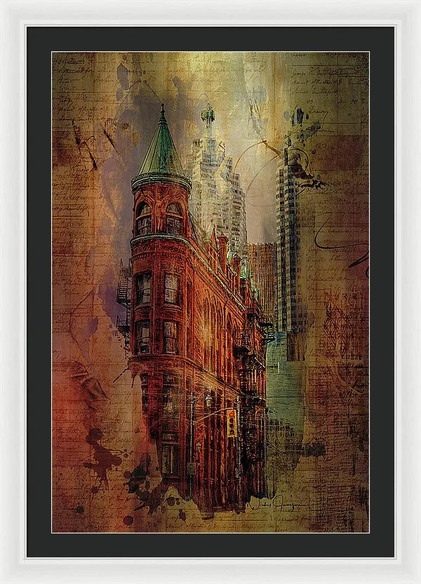 Toronto Flatiron Lights - Framed Print
