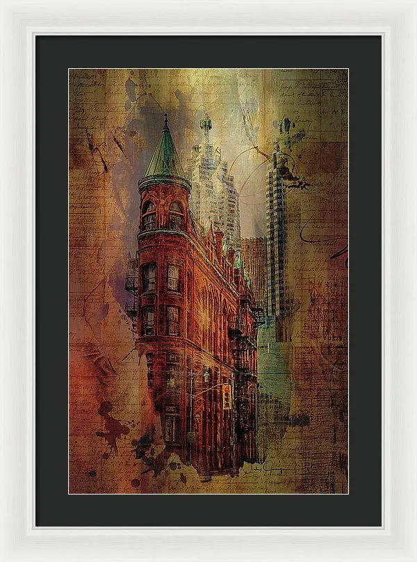 Toronto Flatiron Lights - Framed Print