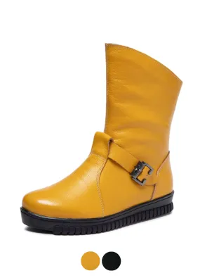 USS Shoes Minerva Women's Flat Leather Boots